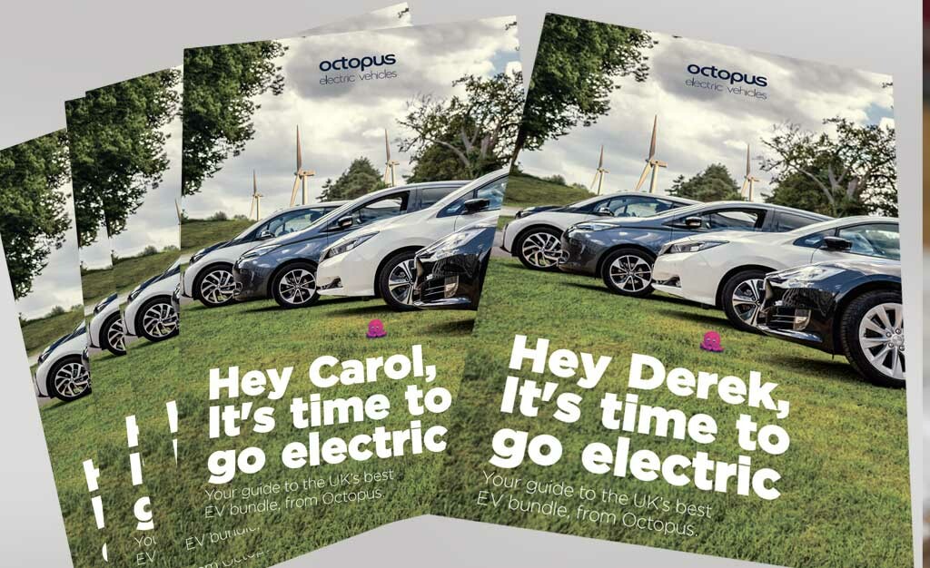 Personalised brochure tailored for targeted customer marketing