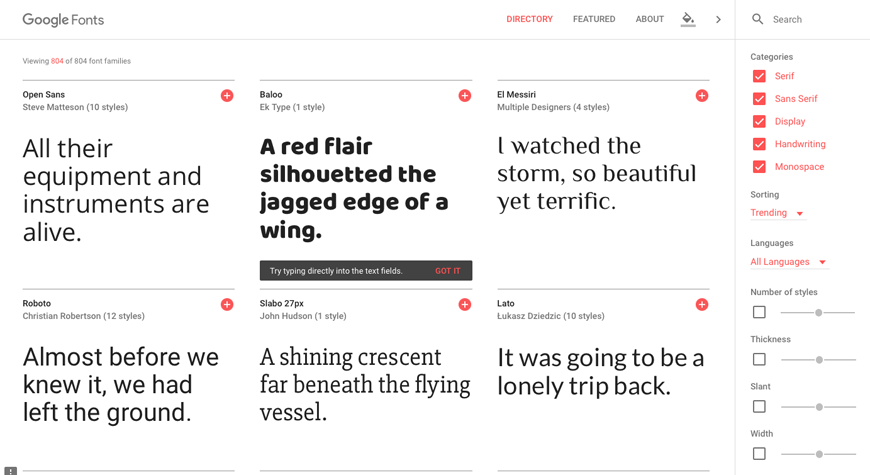 GoogleWebFonts