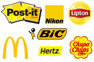 using yellow in your brochure